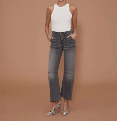 Le Jean Utility Soft Barrel Trouser In Moonstone In Pink