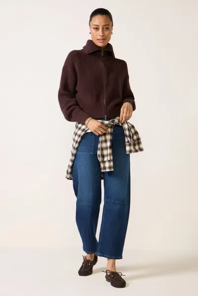 Le Jean Utility Soft Barrel In Brown