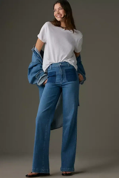 Le Jean Virginia High-rise Wide-leg Jeans In Blue