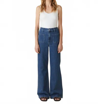 Le Jean Virginia Wide Leg Jeans In Blue