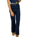 Le Jean Virginia Wide Leg Jeans In Ink In Blue