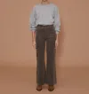 Le Jean Virginia Wide Leg Jeans In Sandwashed Dust In Multi