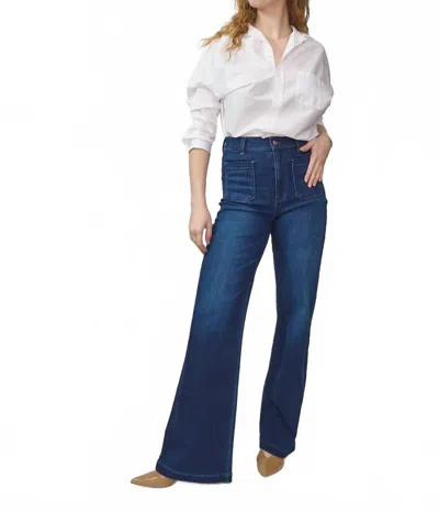 Le Jean Virginia Wide-leg Jeans In Wanderlust In Blue