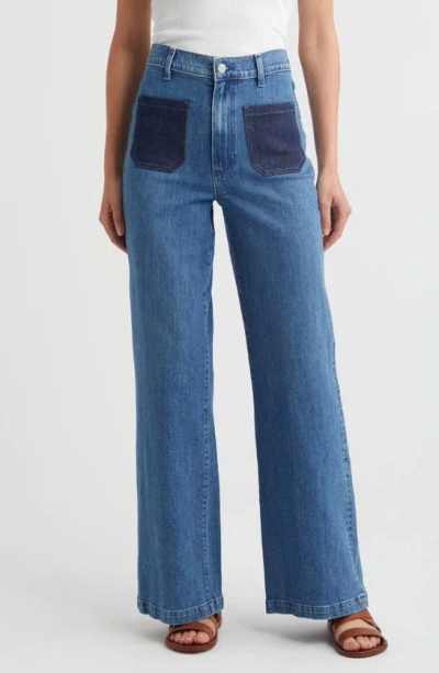 Le Jean Virginia Wide Leg Jeans In Rosalie