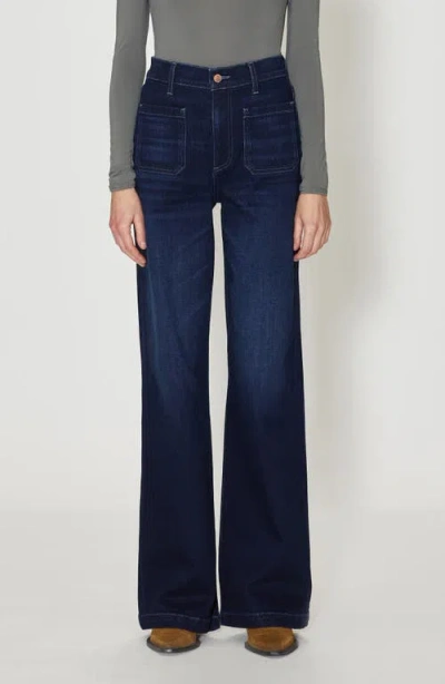Le Jean Virginia Wide Leg Jeans In Blue