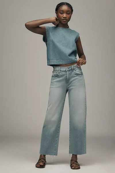 Le Jean Weekend Mid-rise Flare Jeans In Blue