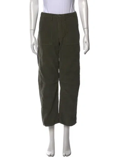 Pre-owned Le Jean Wide Leg Pants In Green