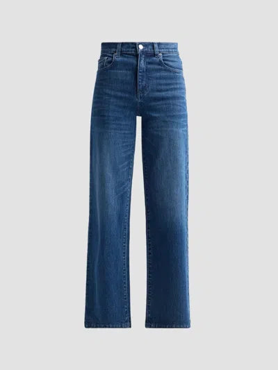 Le Jean Women's Column High-rise Wide-leg Jeans In Blue