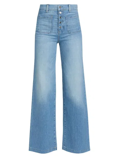 Le Jean Women's Georgia Wide-leg Jeans In Blue
