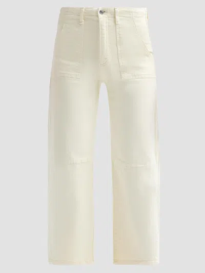 Le Jean Women's Petite Utility Soft Barrel Jeans In Yellow