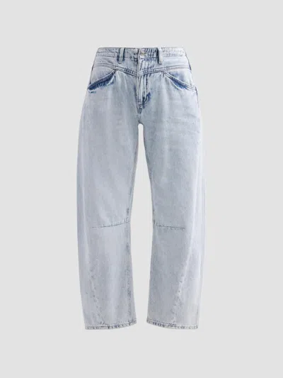 Le Jean Women's Selena Cuffed Crop Jeans In Blue