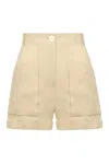 Le Kasha Shorts Ashraf In Lino Avorio Donna In Panna