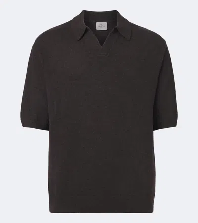 Le Kasha Bale Cashmere Polo Sweater In Brown