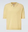 Le Kasha Bale Cashmere Polo Sweater In Yellow