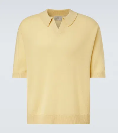 Le Kasha Bale Cashmere Polo Sweater In Yellow