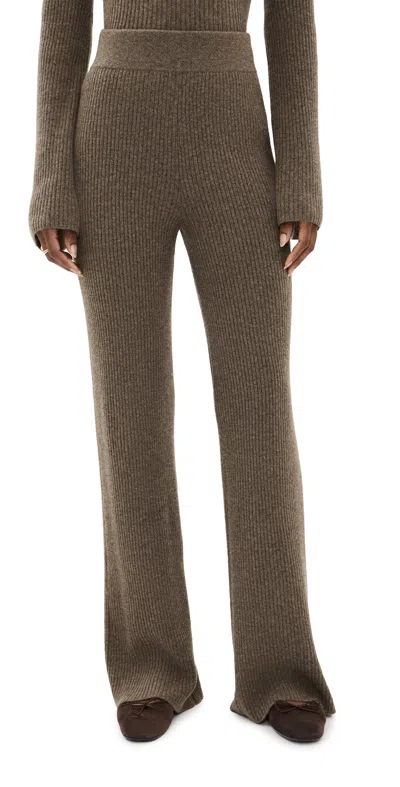 Le Kasha Banvir Cashmere Pants Olive In Green