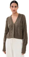 Le Kasha Baulieu Cashmere Sweater Olive In Brown