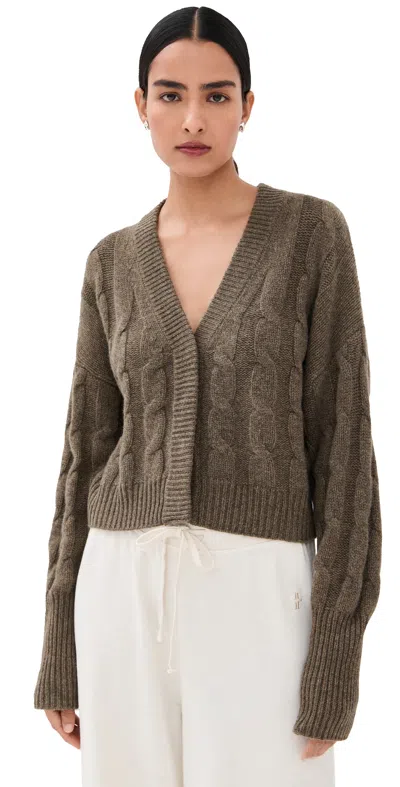 Le Kasha Baulieu Cashmere Sweater Olive In Brown