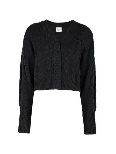 Le Kasha Beaulieu Cable-knit Cardigan In Blue