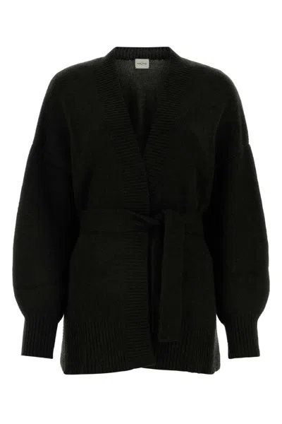 LE KASHA BLACK CASHMERE CARDIGAN