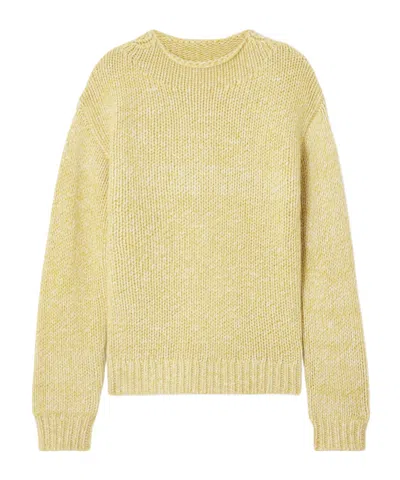 Le Kasha Brest Organic Cashmere Sweater In Yellow