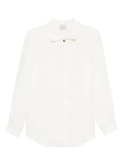 Le Kasha Button-fastening Linen Shirt In White