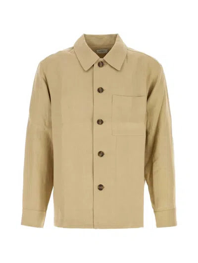LE KASHA BUTTON LINEN OVERSHIRT