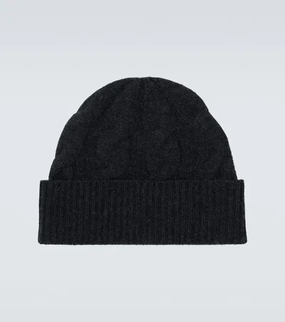 Le Kasha Cable-knit Cashmere Beanie In Blue