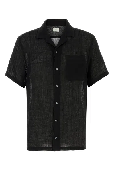 Le Kasha Black Linen Shirt