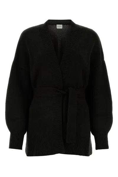LE KASHA CARDIGAN IN CASHMERE NERO DONNA