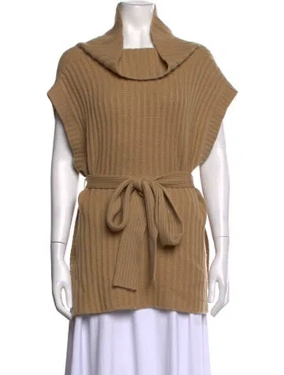 Pre-owned Le Kasha Cashmere Cowl Neck Sweater In Neutrals
