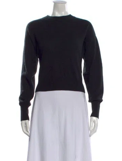 Pre-owned Le Kasha Cashmere Crew Neck Sweater In Black
