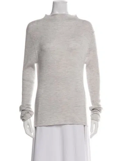 Pre-owned Le Kasha Cashmere Crew Neck Sweater In Green