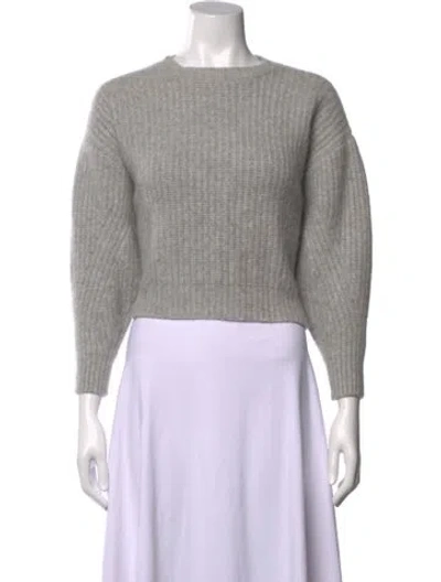Pre-owned Le Kasha Cashmere Crew Neck Sweater In Grey