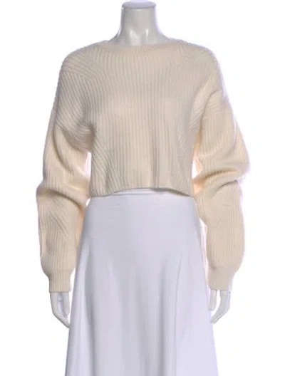 Pre-owned Le Kasha Cashmere Crew Neck Sweater In Neutral