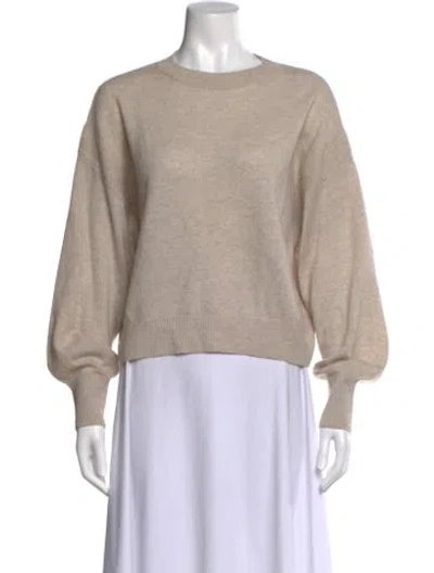 Pre-owned Le Kasha Cashmere Crew Neck Sweater In Neutral