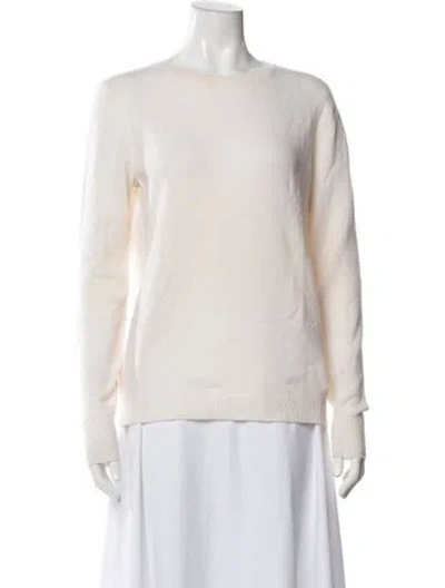 Pre-owned Le Kasha Cashmere Crew Neck Sweater In Neutral