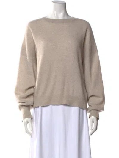 Pre-owned Le Kasha Cashmere Crew Neck Sweater In Neutrals
