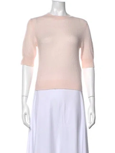 Pre-owned Le Kasha Cashmere Crew Neck Sweater In Pink