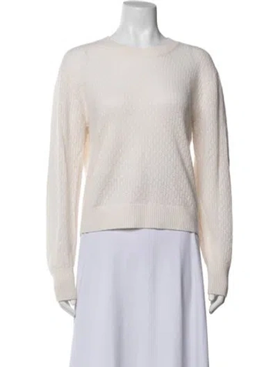 Pre-owned Le Kasha Cashmere Crew Neck Sweater In Purple