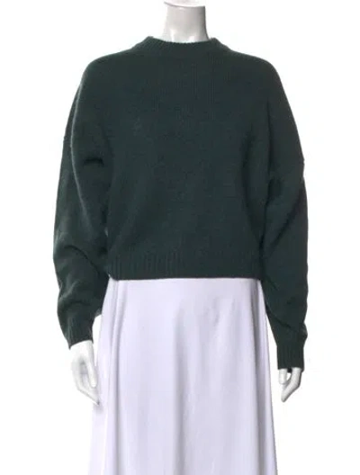 Pre-owned Le Kasha Cashmere Crew Neck Sweater W/ Tags In Green