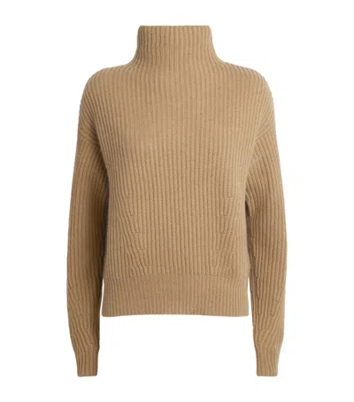 Le Kasha Cashmere High-neck Sweater In Neutral