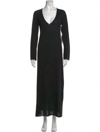 Pre-owned Le Kasha Cashmere Long Dress W/ Tags In Black