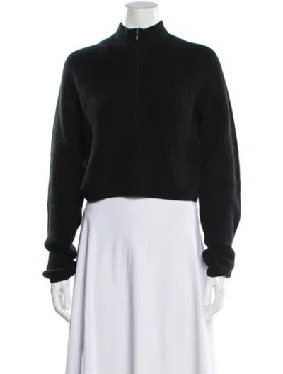 Pre-owned Le Kasha Cashmere Mock Neck Sweater W/ Tags In Black