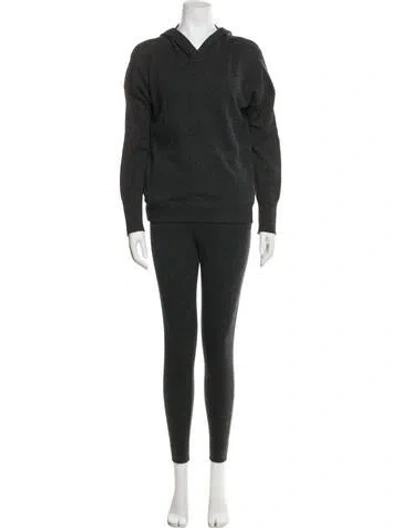 Pre-owned Le Kasha Cashmere Pant Set In Gray