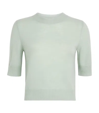 Le Kasha Cashmere Short-sleeve Chypre Sweater In Green