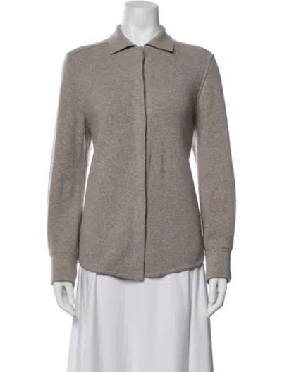 Pre-owned Le Kasha Cashmere Sweater In Grey