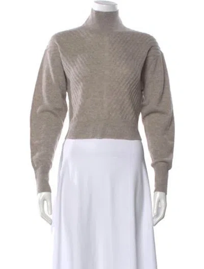 Pre-owned Le Kasha Cashmere Turtleneck Sweater In Gray
