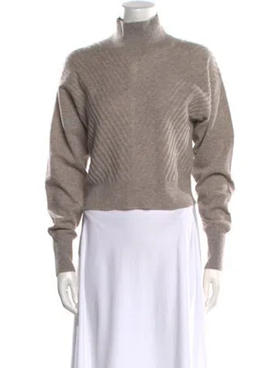Pre-owned Le Kasha Cashmere Turtleneck Sweater In Neutral