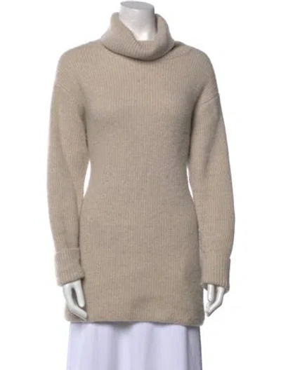 Pre-owned Le Kasha Cashmere Turtleneck Sweater In Neutral